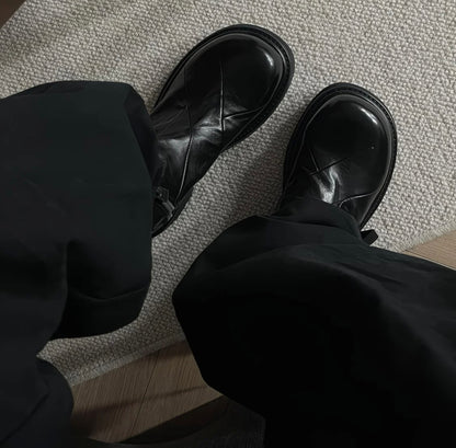 Dark Edge Zip Boots +5cm