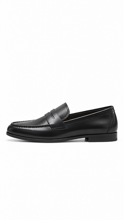 NOIR PENNY LOAFERS