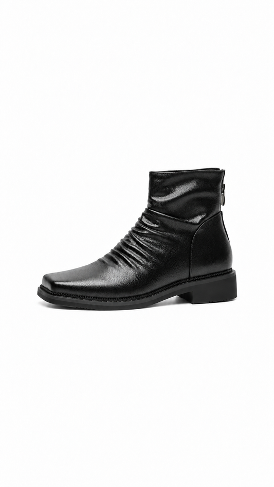 Drape Square Toe Boots